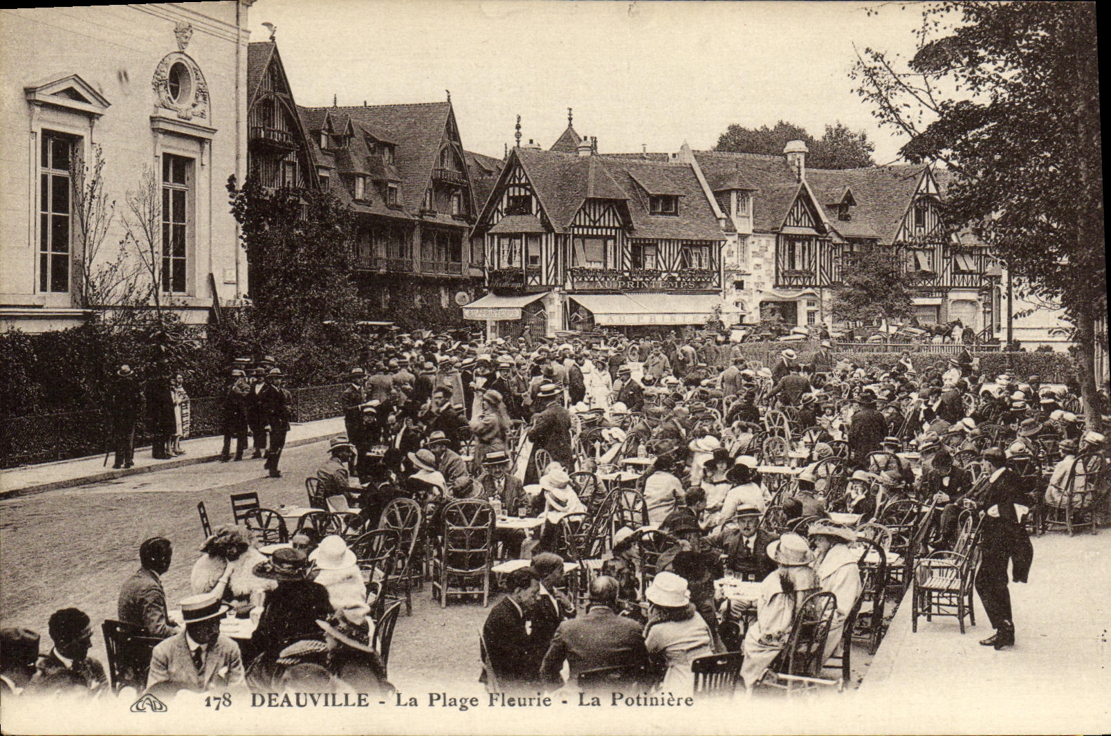 Deauville - La Plage Fleurie - La Potinière — éditeur Deauville, n° de série 178