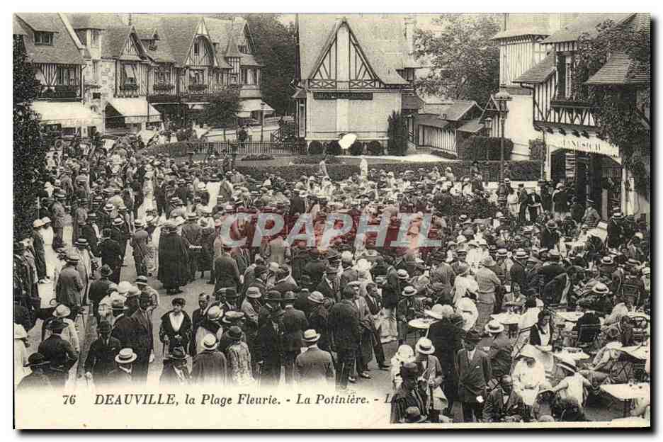 CPA Deauville La Plage Fleurie La Potiniere