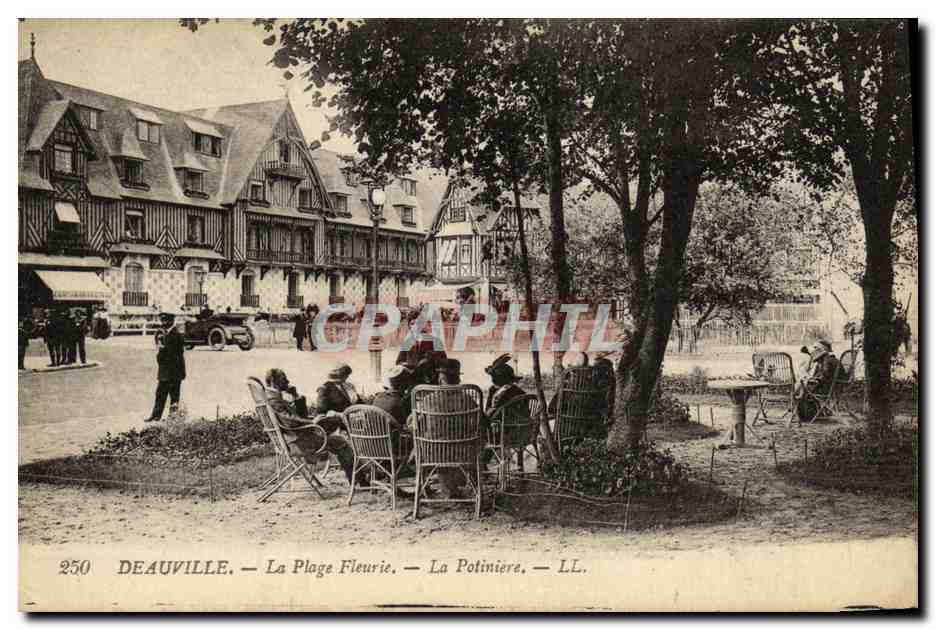 CPA Deauville La Plage Fleurie La Potiniere