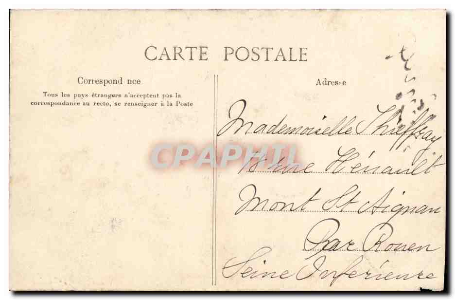 CPA Robinson Cafe de la Chaumiere vu des Jardins — Rückseite