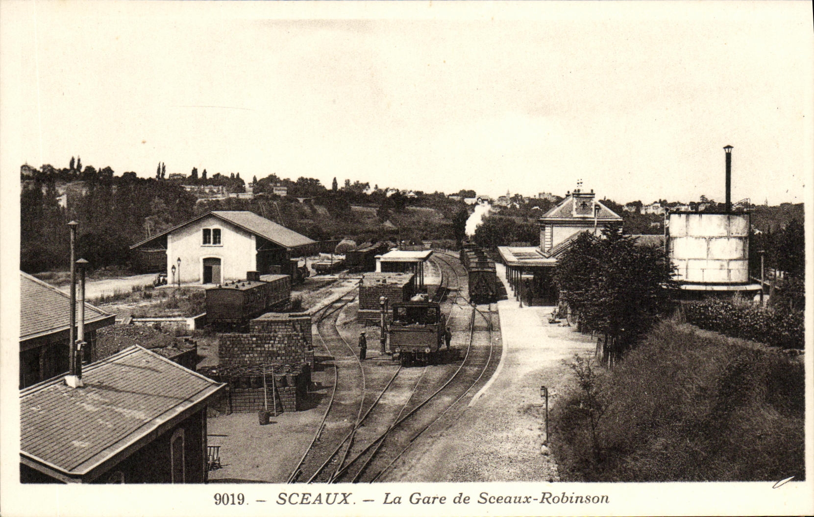 CPA Sceaux La Gare de Sceaux Robinson Train
