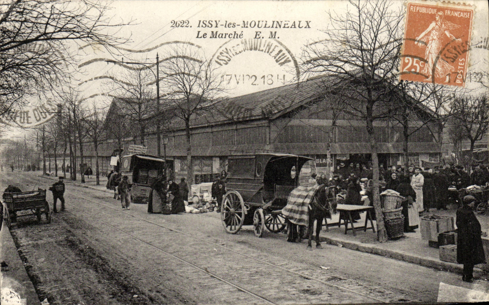 Issy-les-Moulineaux — El Mercado — E.M. editor, n° 2622 - Anverso