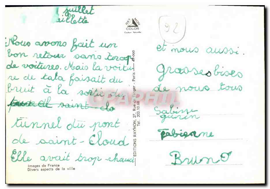 CPM Bagneux — Rückseite
