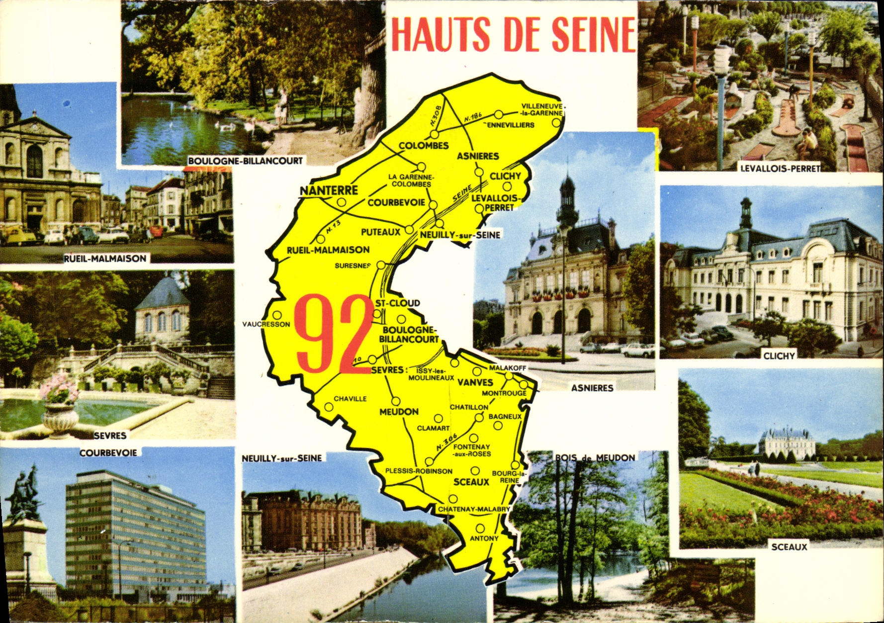 CPM Hauts de Seine Boulogne Billancourt Levallois Perret Rueil Malmaison Clichy Sceaux Asnieres