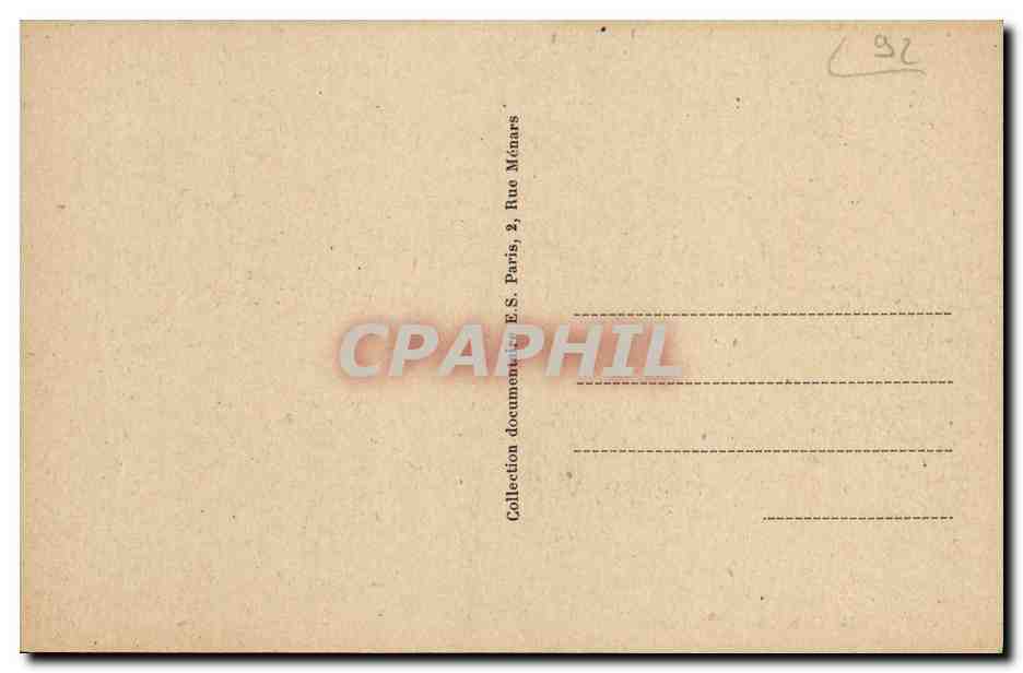 CPA Asnieres La Gare Train  — Rückseite