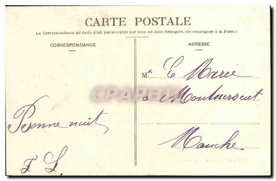 Die Überschwemmung der Seine — Am 16. Februar nimmt die Seine erneut die Straße ein — Asnières - Rue Adélaïde — Verlag: L. Lebailly, Annonay, Frankreich — Rückseite