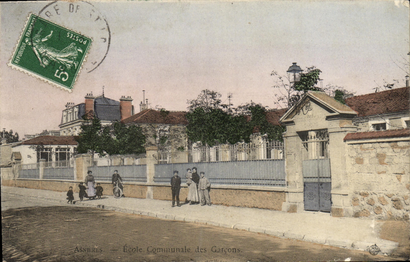 CPA Asnieres Ecole communale de garcons 