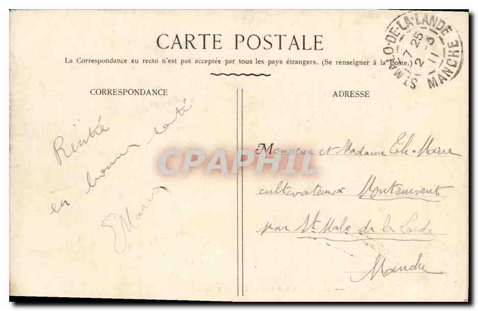 CPA Asnieres Ecole communale de garcons  — Rückseite