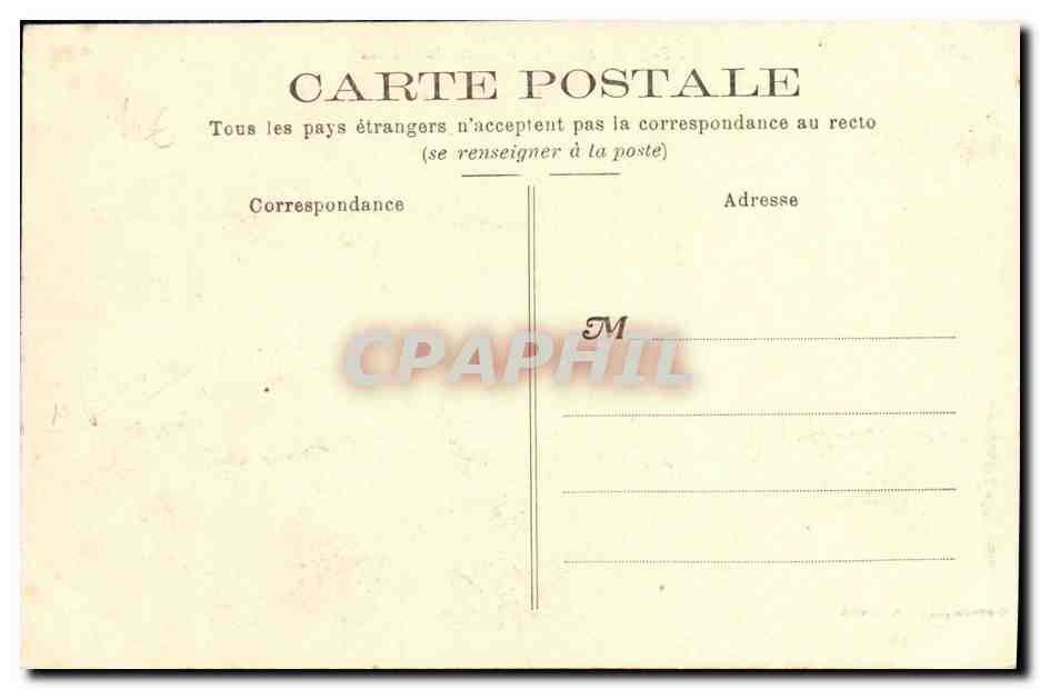 CPA Bagatelle Les Terrasses du Chateau — Rückseite