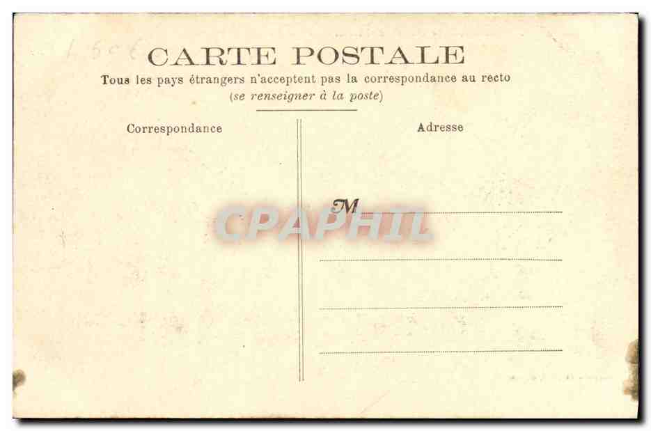 CPA Bagatelle Le Chateau — Rückseite
