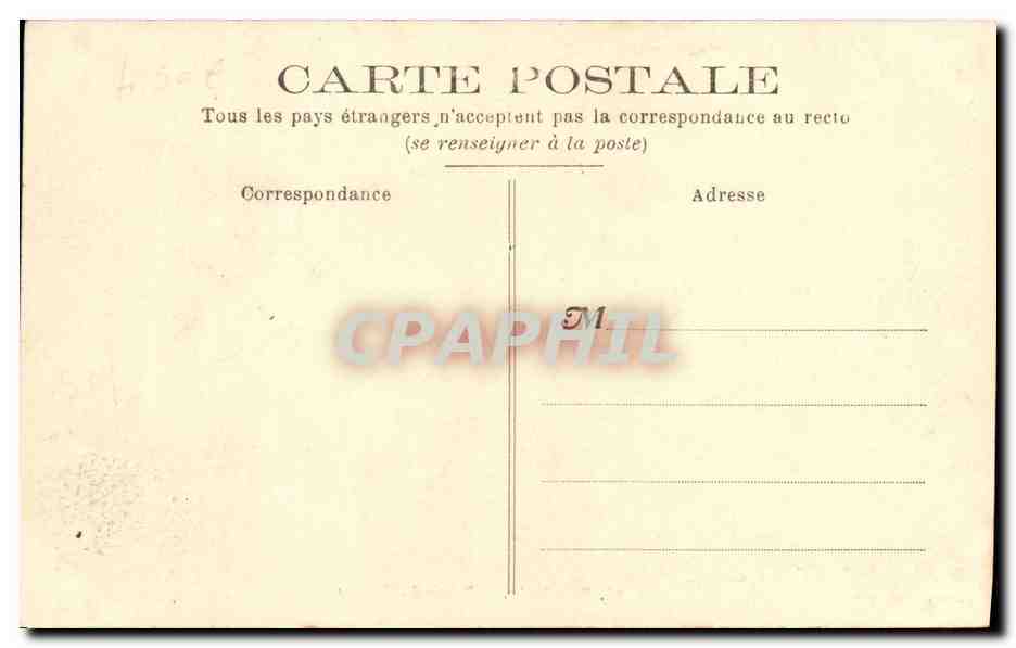 CPA Bagatelle Entree du Chateau — Rückseite
