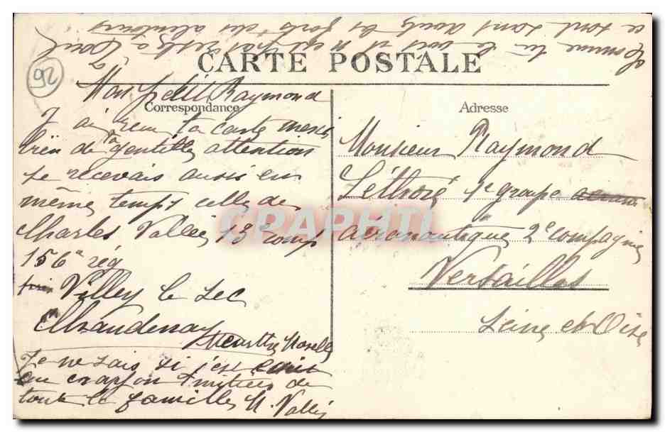CPA Chateau de Becon Cour d honneur — Rückseite