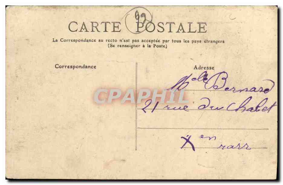 CPA Bellevue Bords de Seine Restaurant de la peche miraculeuse  — Rückseite