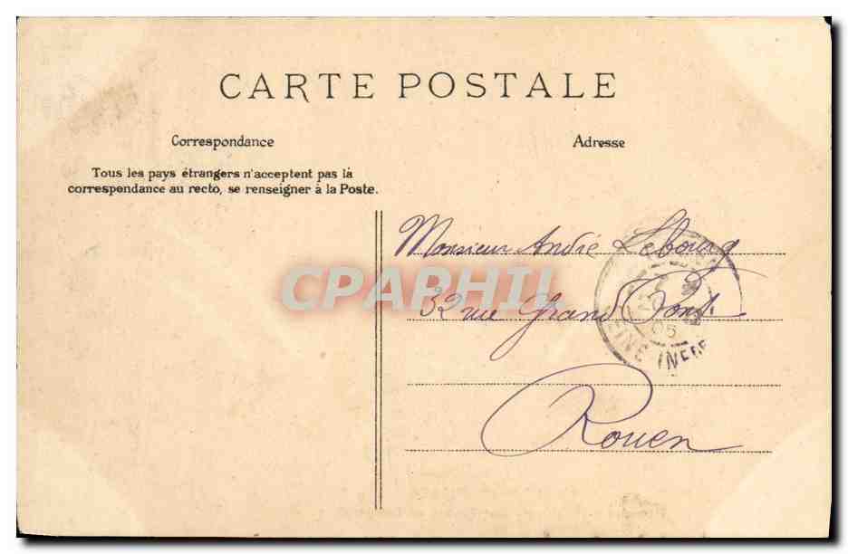 CPA Bois Colombes Rue des Aubepines Les Postes et Telegraphes Postiers — Rückseite
