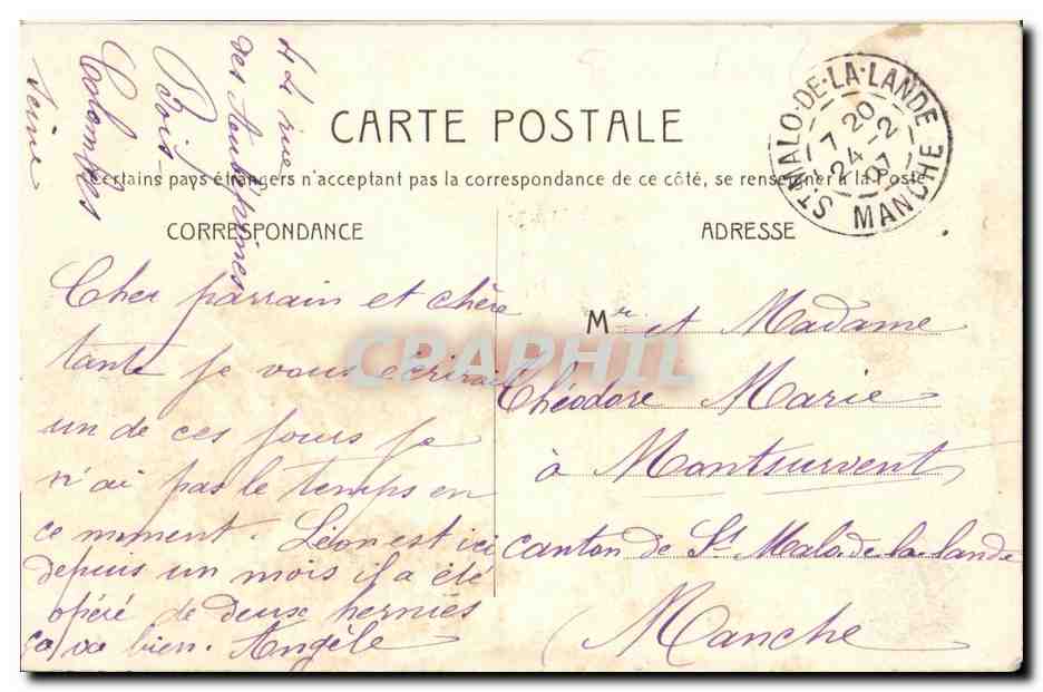 CPA Bois Colombes Le Temple Protestant Rue Victor Hugo — Rückseite