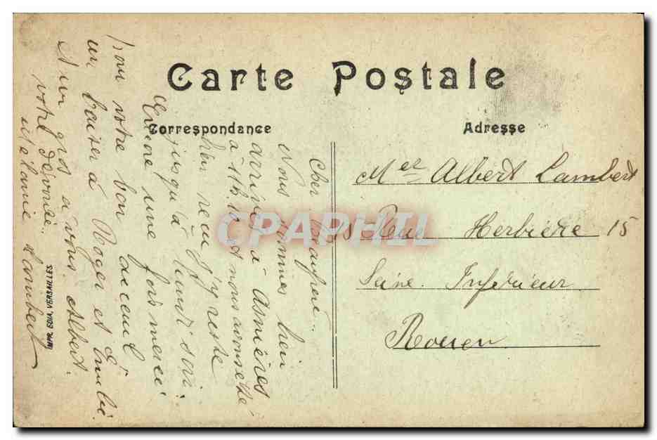 CPA Bois Colombes L Usine Hispano Suiza Automobile TOP — Rückseite