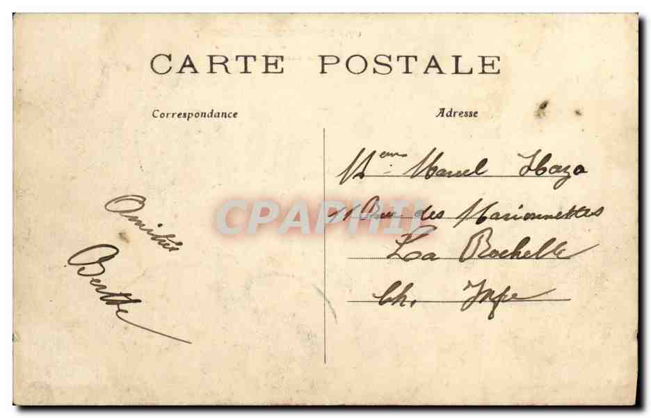 CPA Boulogne Billancourt Inondations Jnvier 1910 Une rue submergee — Rückseite