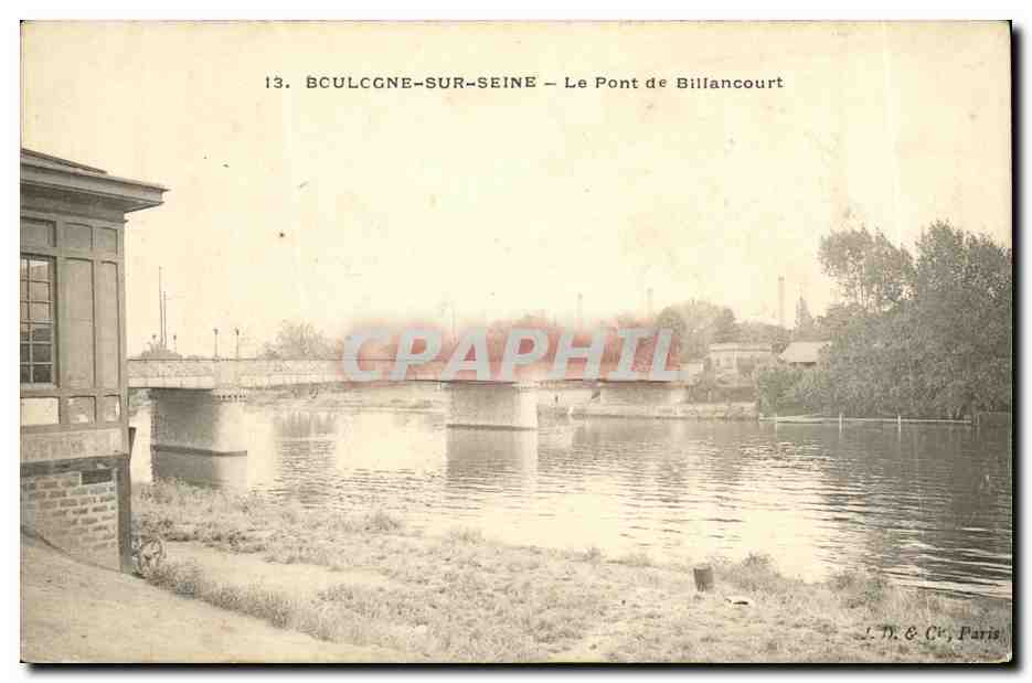 CPA Boulogne sur Seine Le Pont de Billancourt