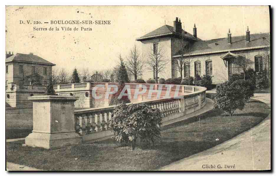 CPA Boulogne sur Seine Serres de la Ville de Paris