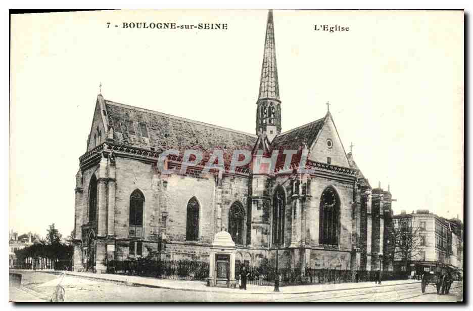 CPA Boulogne sur Seine L Eglise