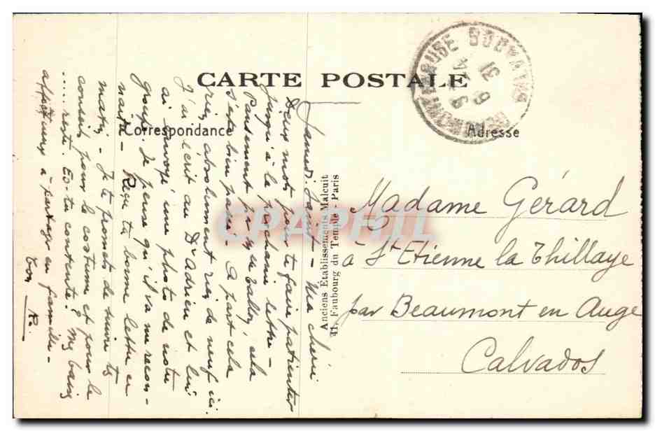 CPA Clamart Hopital Militaire Percy Entree principale — Rückseite