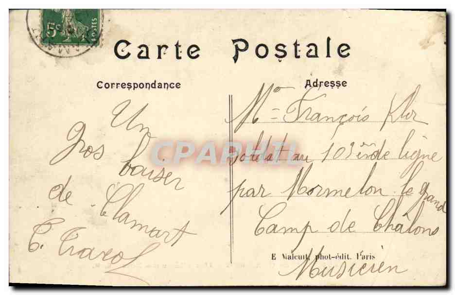 CPA Bois de Clamart Une allee sous Bois Enfant — Rückseite