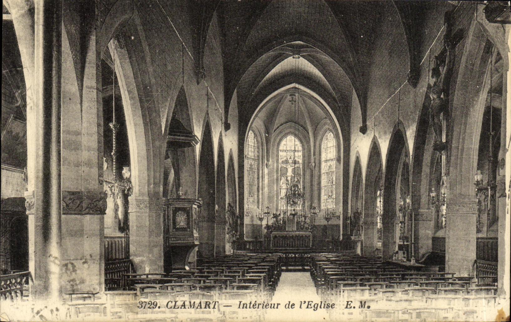 CPA Clamart Interieur de l Eglise