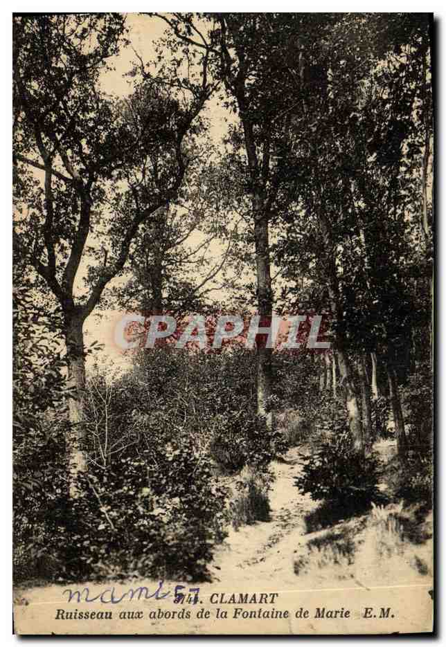 CPA Clamart Ruisseau aux abords de la Fontaine de Marie