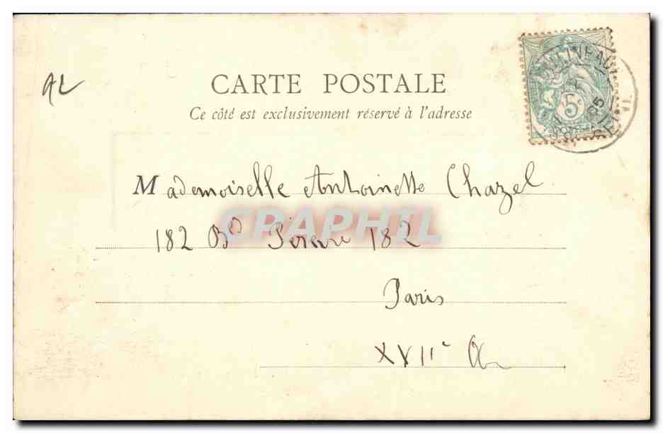 CPA Clamart Au Bois Carrefour de la Fontaine — Rückseite