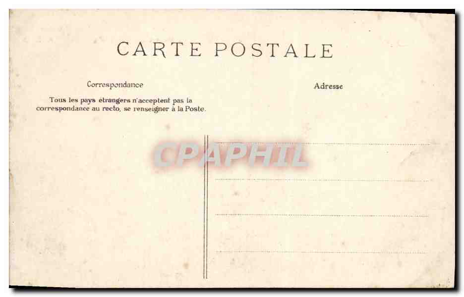 CPA Clichy Hopital Gouin Cour d Entree aile gauche  — Rückseite