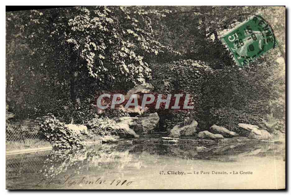CPA Clichy Le Parc Denain La Grotte