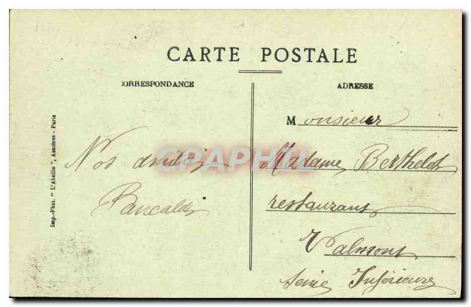 CPA Clichy Le Parc Denain Vue Artistique — Rückseite