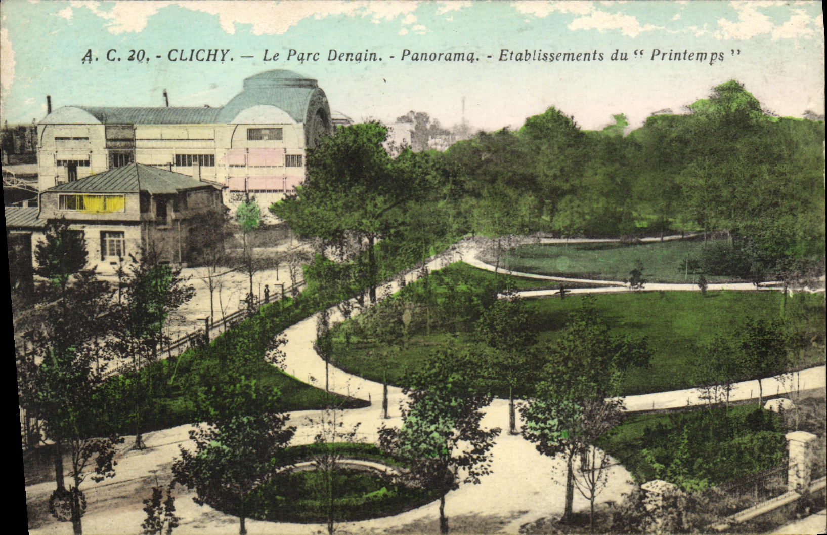 CPA Clichy La Parc Denain Panorama Etablissements du Printemps