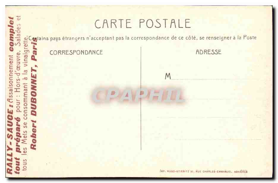 CPA Clichy Rue du Bois Boulevard National — Rückseite