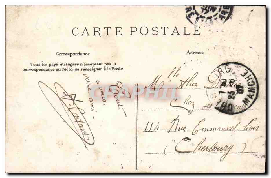 CPA Puteaux La Passerelle — Rückseite
