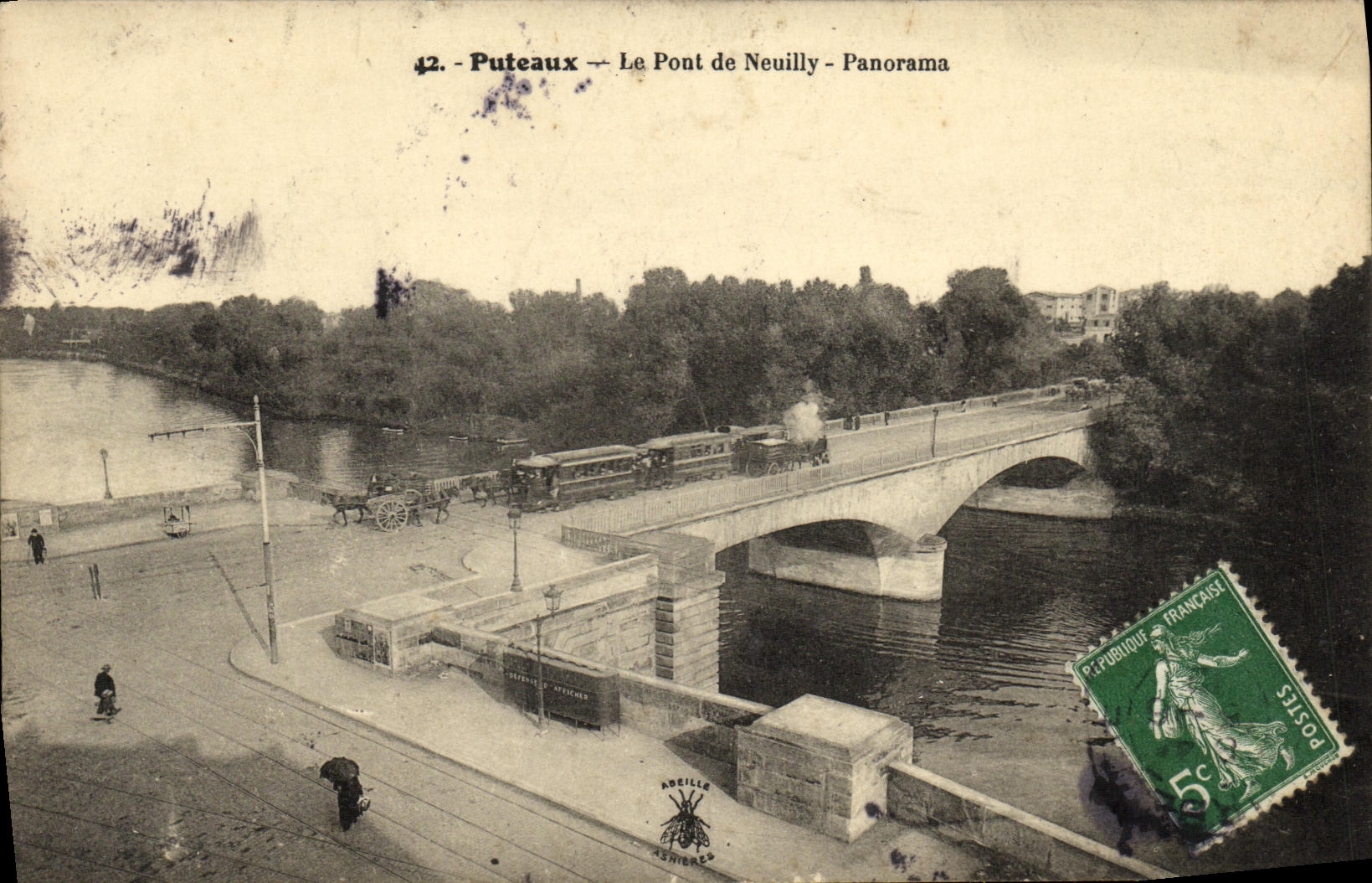 CPA Puteaux Le Pont de Neuilly Panorama