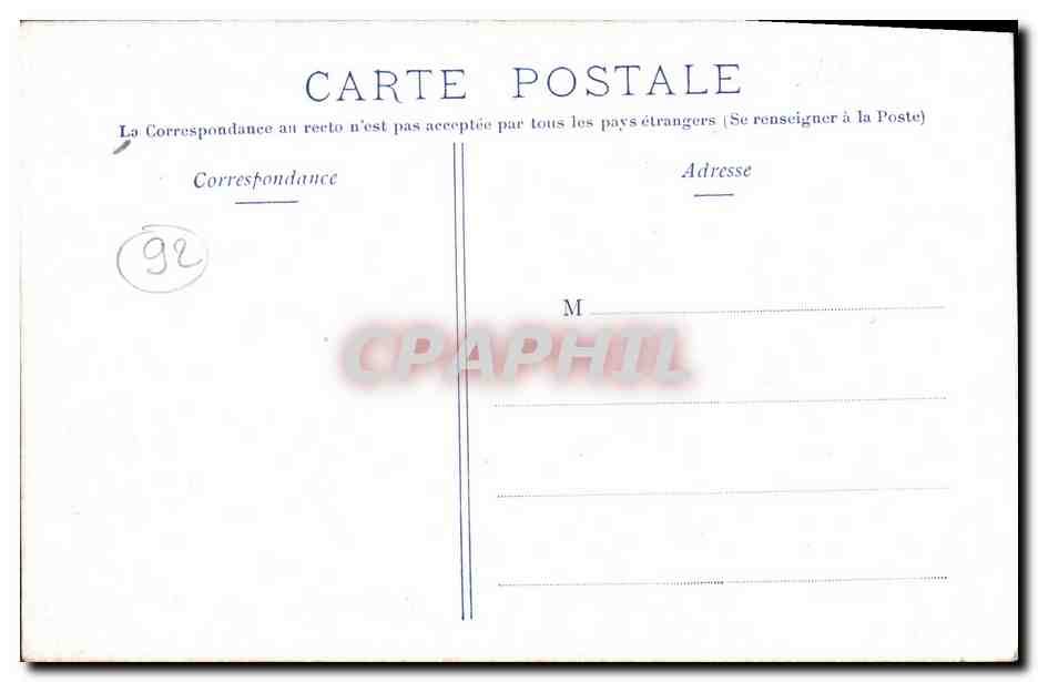 CPA Double Phaeton entrees laterales de Dion Bouton Puteaux Automobile  — Rückseite