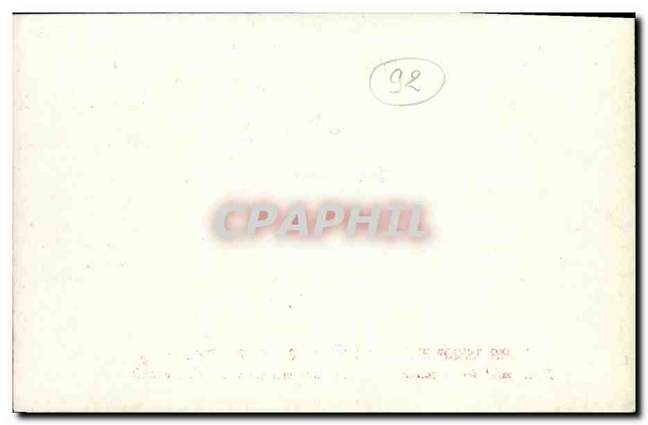 CARTE PHOTO Carrosserie L Corre Rue Collin Puteaux FAux cabriolet 4 places sur chassis Renault Automobile — Rückseite