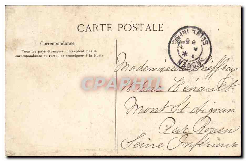CPA Le Plus vieux Chataignier de Robinson Enfant Ane  — Rückseite