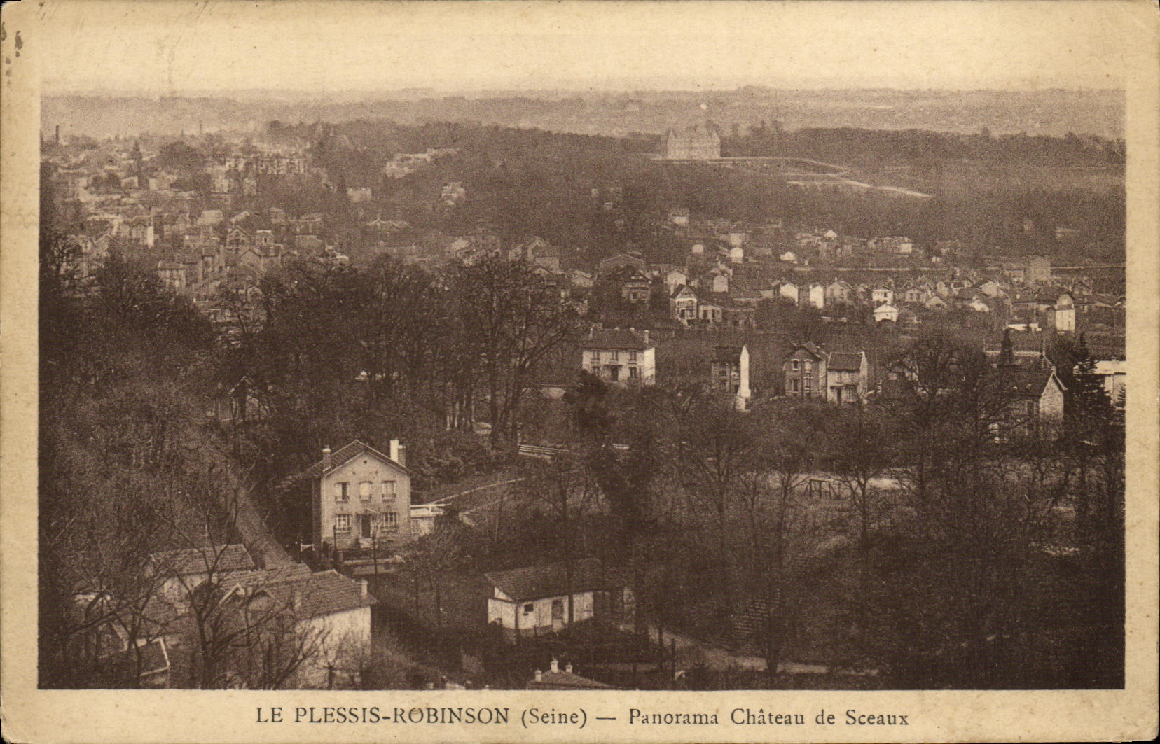CPA Le Plessis Robinson Panorama Chateau de Sceaux