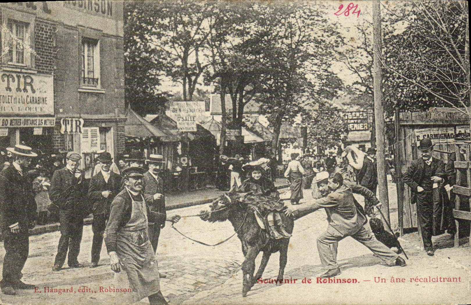 CPA Souvenir de Robinson Un ane Recalcitrant