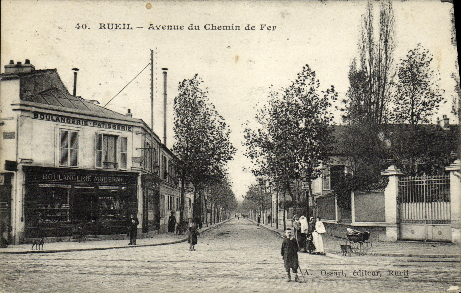 Rueil — Avenue du Chemin de Fer — A. Ossart, éditeur, Rueil