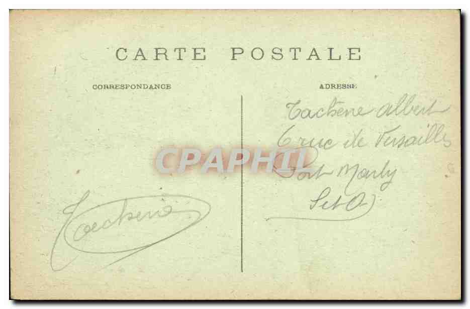 CPA Un Bonjour de Rueil Militaria  — Rückseite