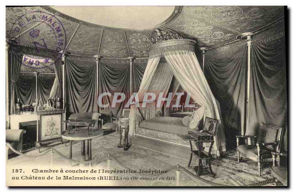 CPA Chamre a coucher de l Imperatrice Josphine au chateau de la Malmaison Rueil 