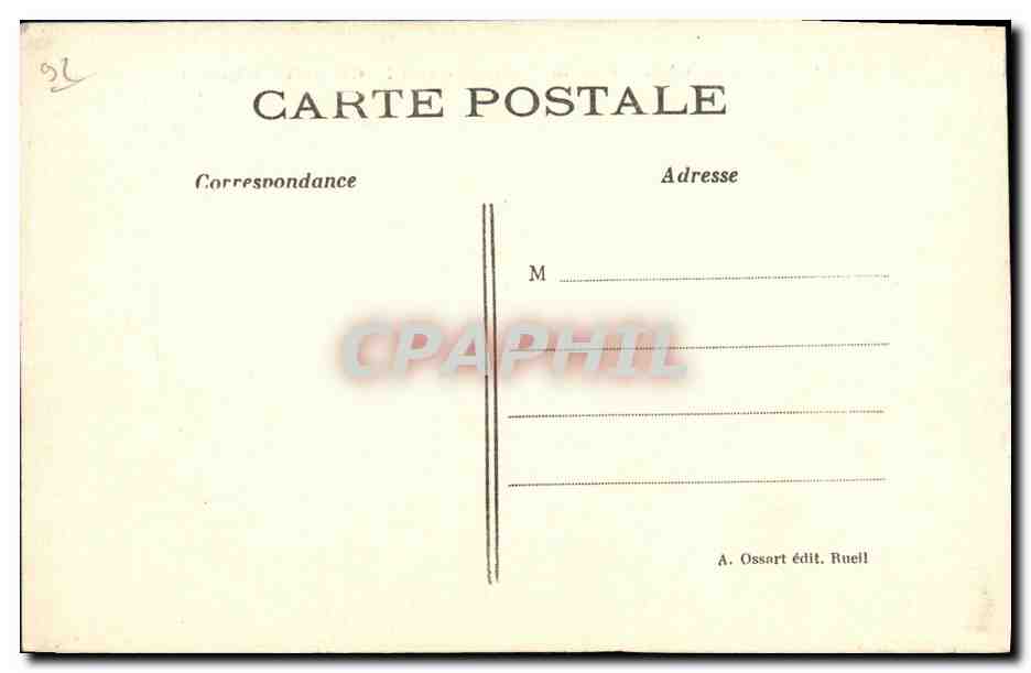 CPA Le Chateau de la Malmaison et la Chapelle — Rückseite