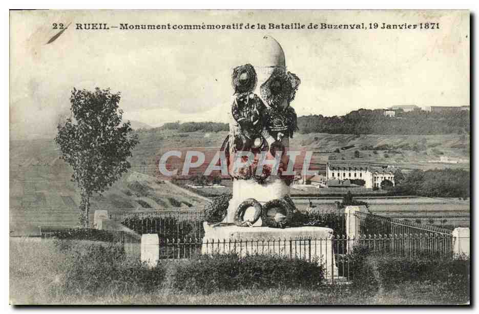 CPA Rueil Monument commemoratif de la Bataille de Buzenval Militaria