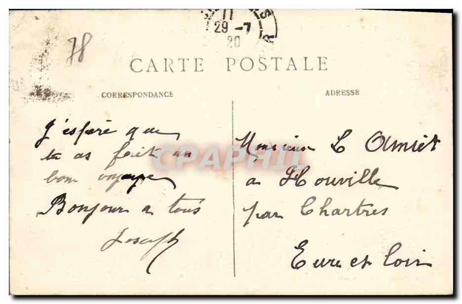 CPA Rueil Chateau de la Malmaison Cour d honneur — Rückseite