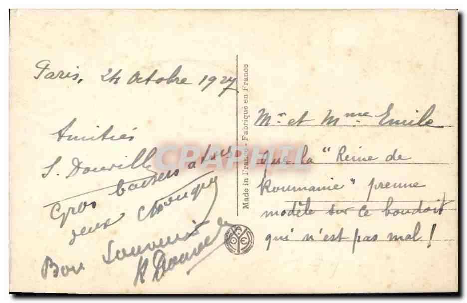 CPA Rueil Chateau de la Malmaison Le boudoir l imperatrice Josephine — Rückseite