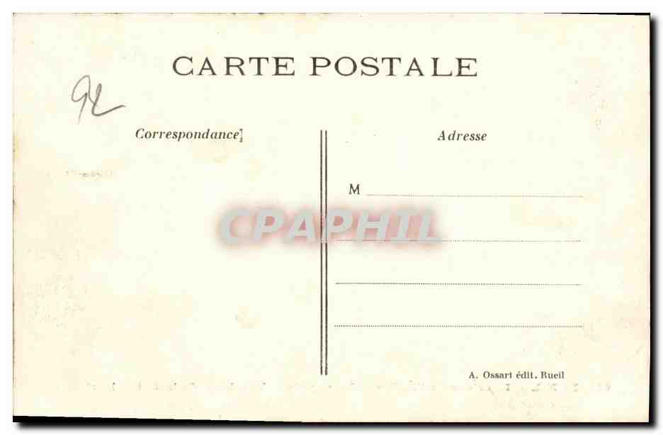 CPA Rueil Interieur de l Eglise La Crypte Tombeau de la Reine Hortense — Rückseite