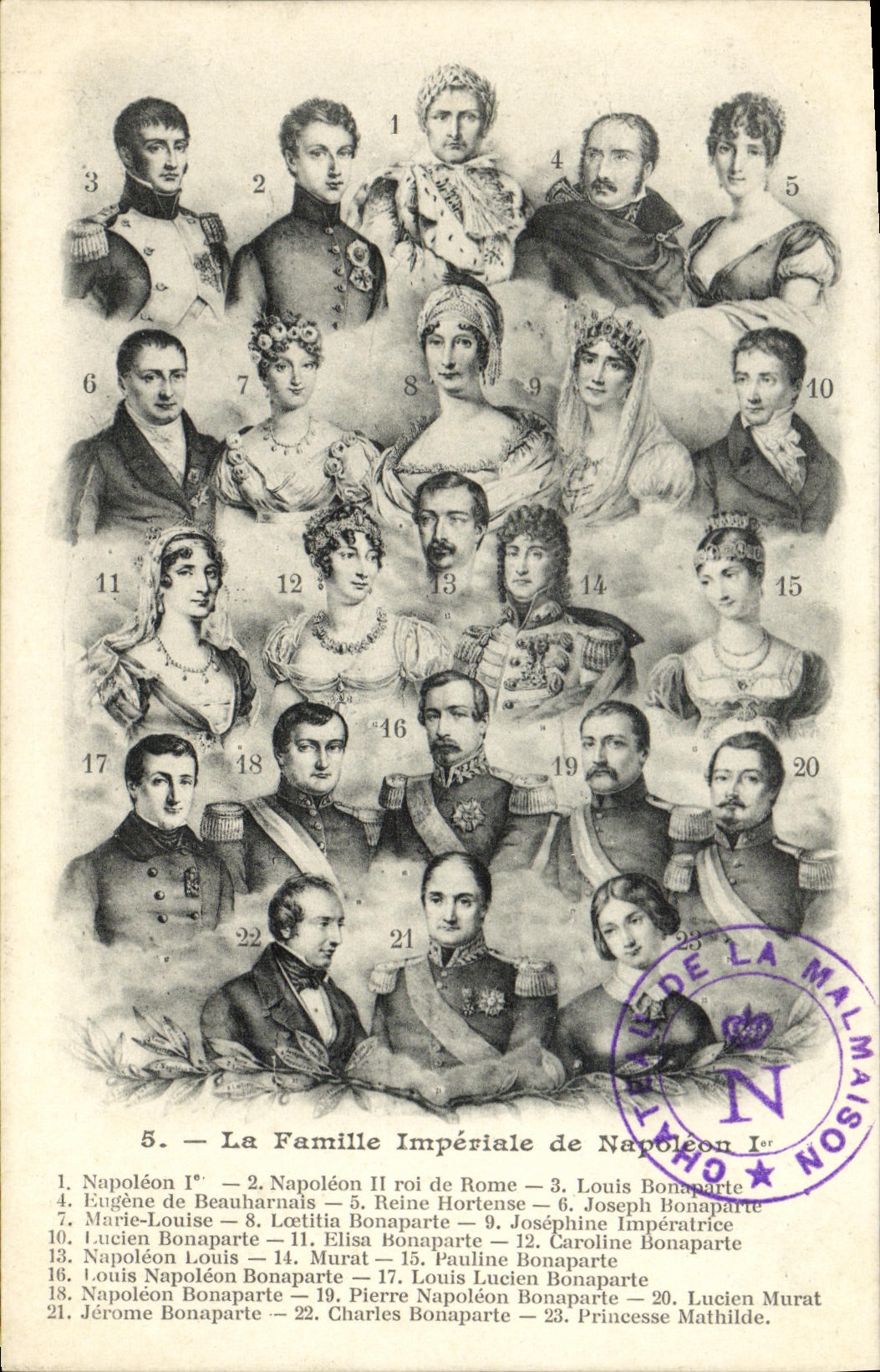 CPA La famille imperiale de Napoleon 1er